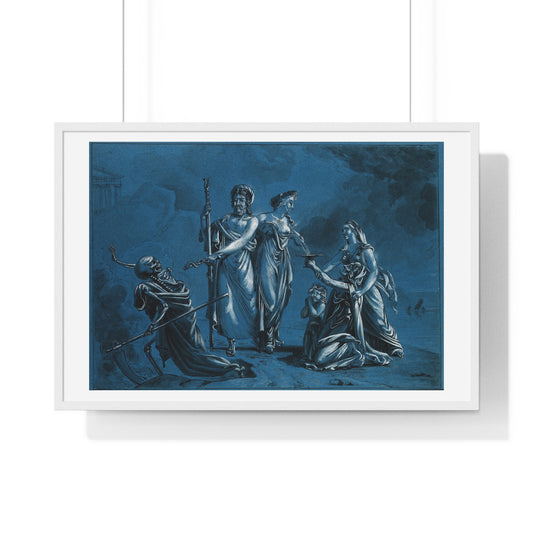 Aesculapius (Representing Medicine) Routing Death, Ceres Supplying Milk to the Starving (1822) from the Original, Framed Print