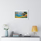 Cornish Harbour in Springtime 'Designed by AI' Framed Art Print