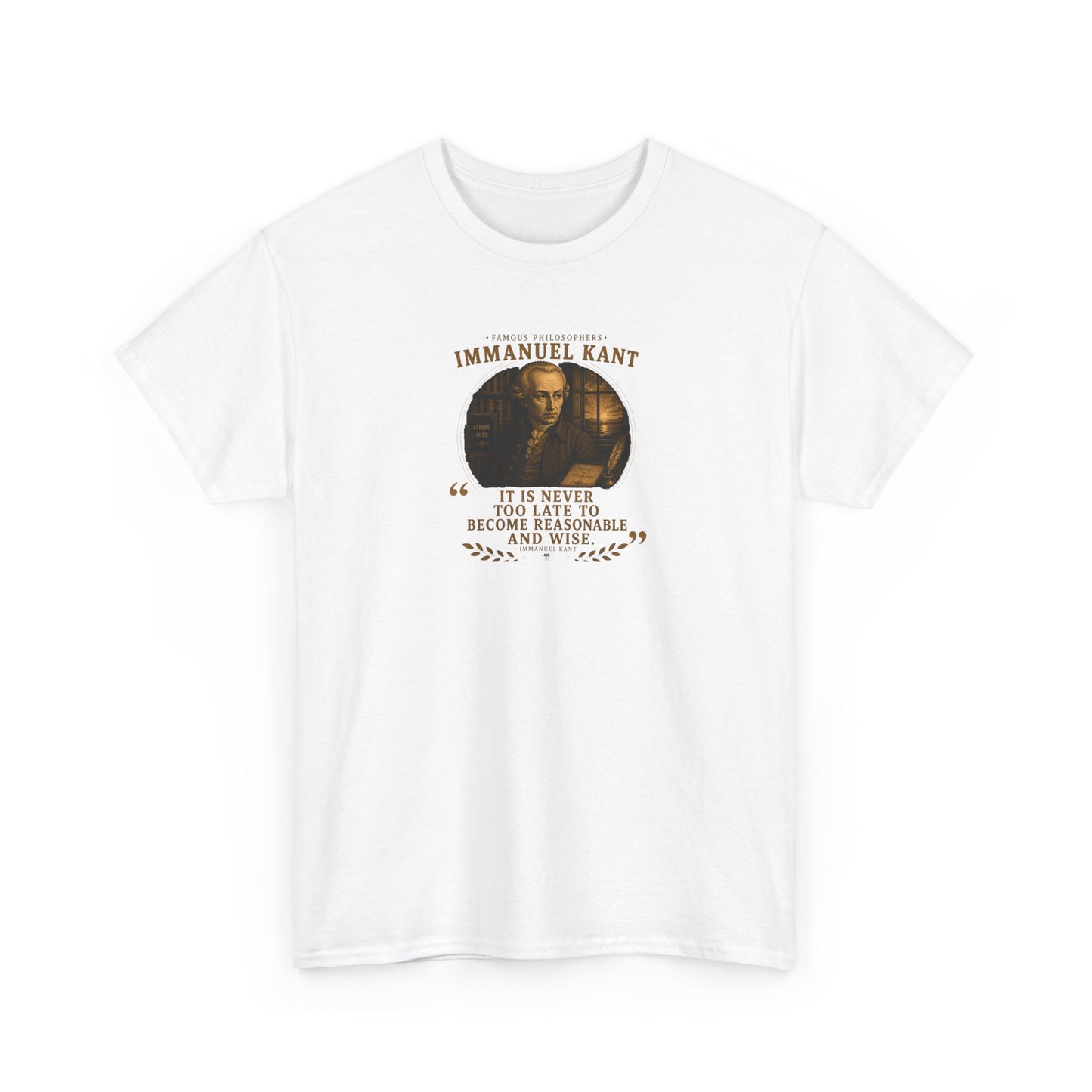 Immanuel Kant on Wisdom, Philosophy Tribute T-Shirt