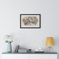 God Schept de Zon en de Maan (1626) by Francesco Villamena and Rafaël, from the Original, Framed Art Print