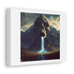 Skull Shaped Mountain With Water Flowing From The Mouth Epic Cinematic Matte Painting 'Designed by AI' Print on Canvas