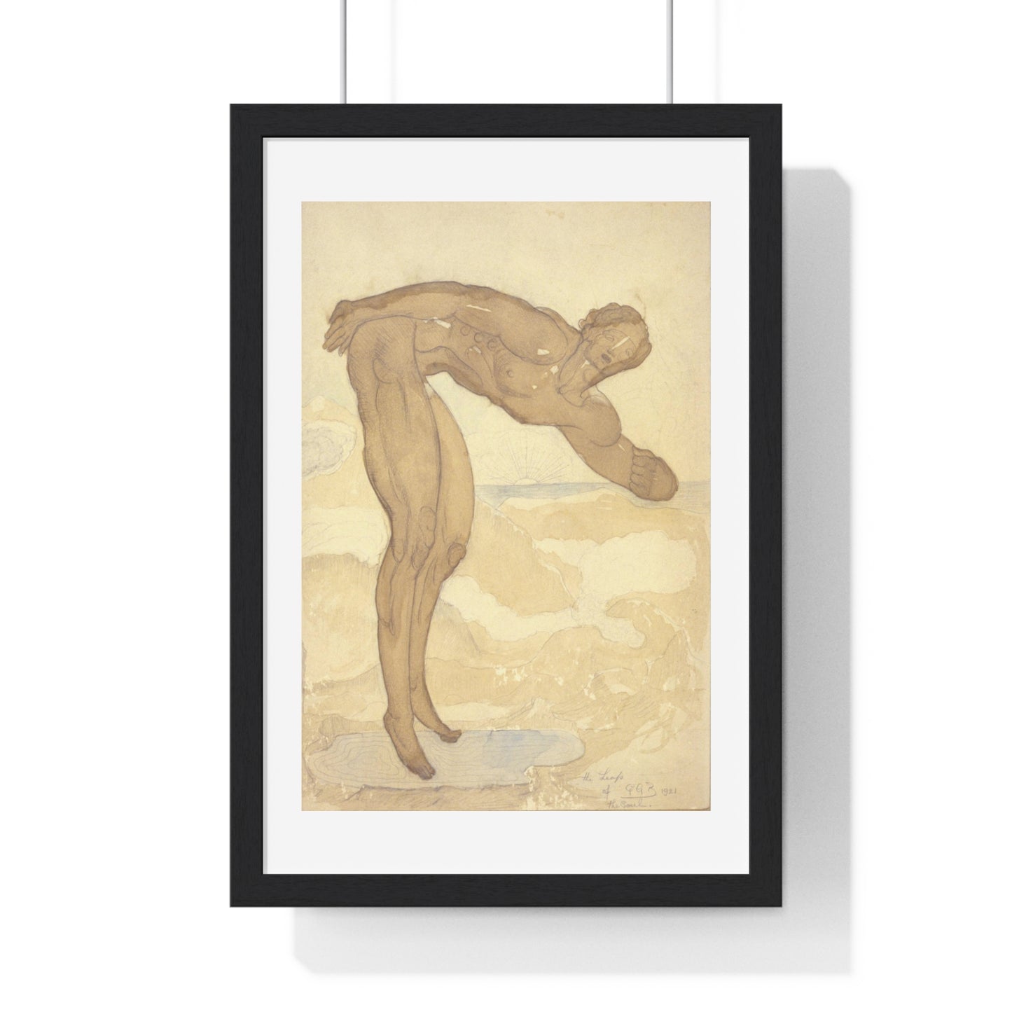 The Leap of the Soul (1921) by George Grey Barnard, from the Original, Framed Art Print