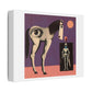 Surreal Horse and Knight Stretched Canvas Wall Art