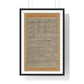 Stamped Images of the Wisdom King Fudō (Acala), Antique Japanese Scroll, from the Original, Framed Art Print