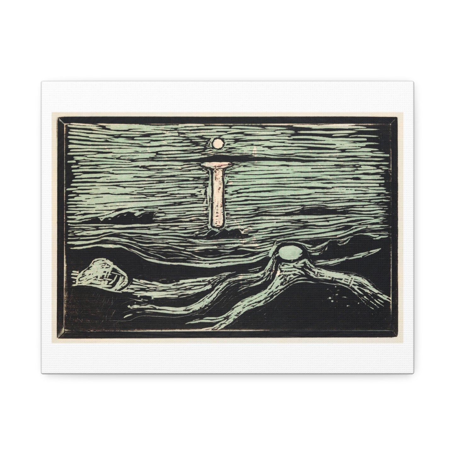 Mystical Shore (1897) by Edvard Munch, Art Print from the Original on Canvas