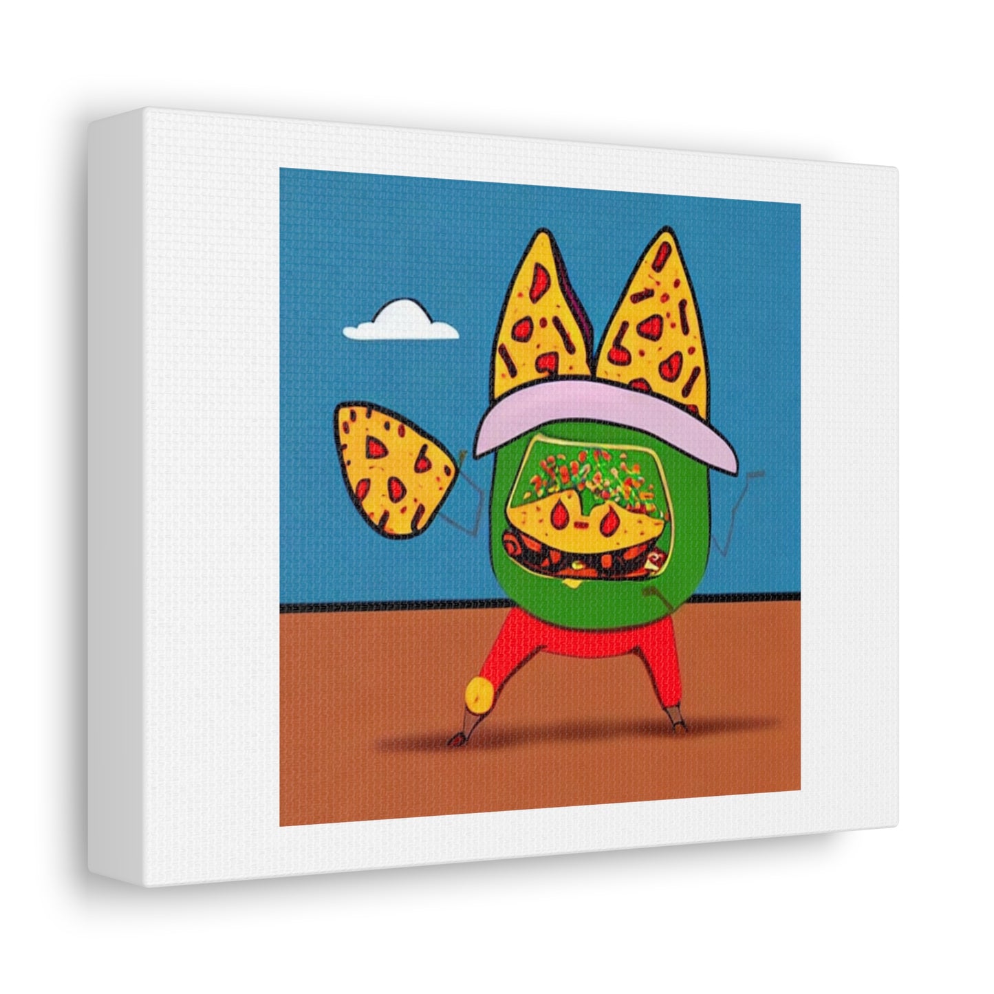 Dancing Taco digital art 'Designed by AI' on Canvas