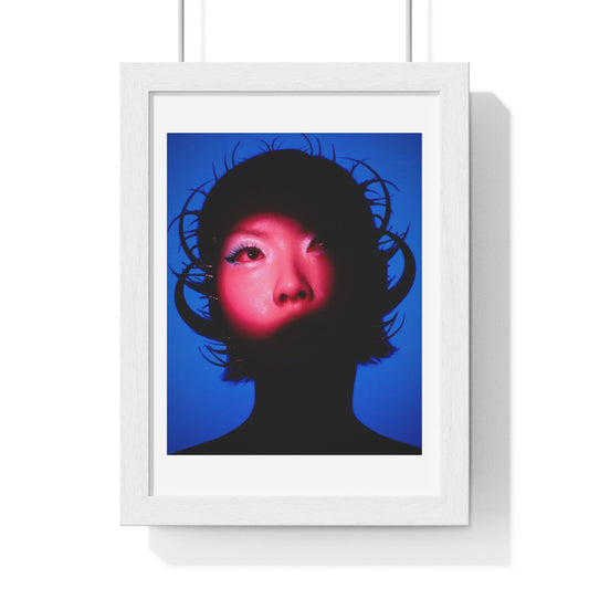 Asian Eye 'Designed by AI' Framed Art Print