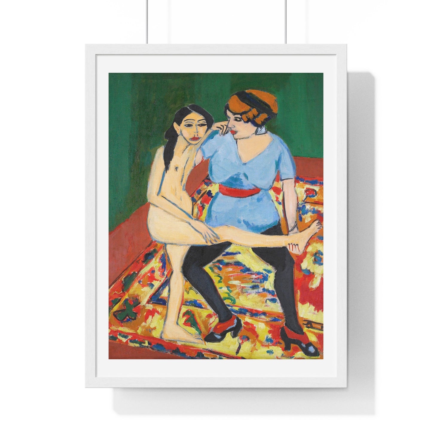 Dance Training (1910–1911) by Ernst Ludwig Kirchner, from the Original, Framed Art Print