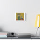 Reserved for Worries, Cartoon Art Print on Canvas
