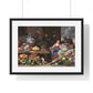 Fruit and Vegetable Market with a Young Fruit Seller (1650–1660) by Jan van Kessel, from the Original, Framed Print