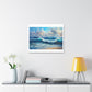 Chinese Style Painting of the Sea, Nature, Ocean 'Designed by AI' Art Print on Canvas