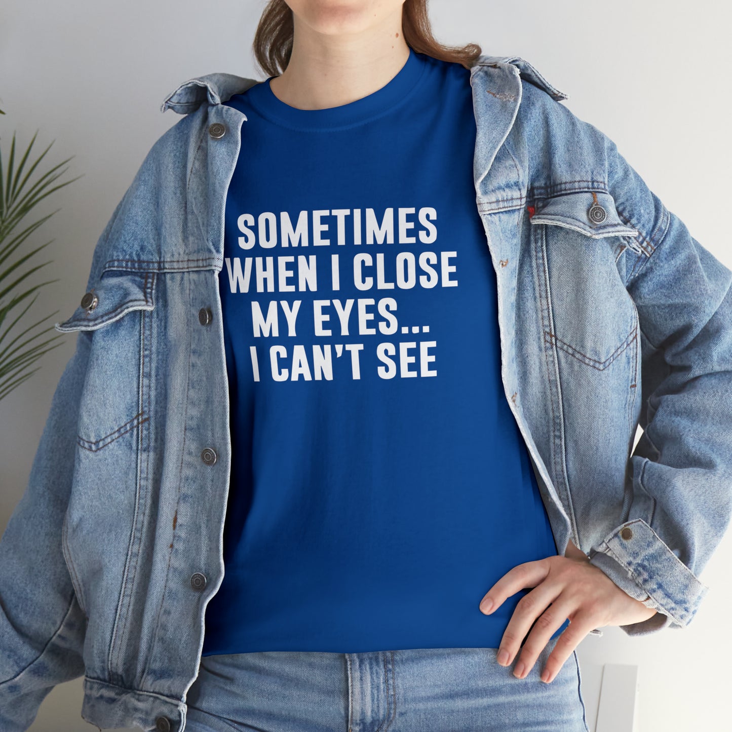 Sometimes When I Close My Eyes Sarcastic T-Shirt