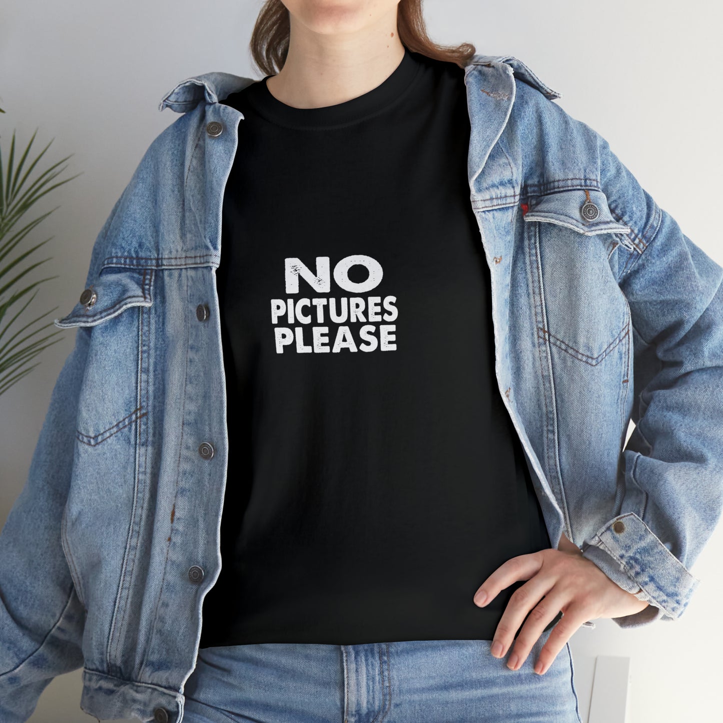 No Pictures Please Funny T-Shirt