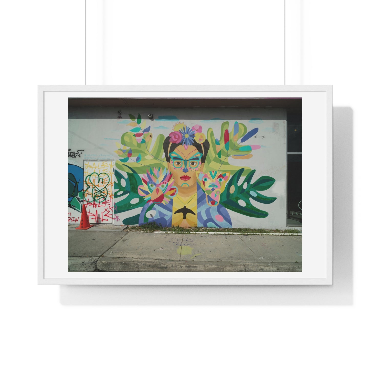 Mural Art in the Wynwood Neighbourhood of Miami, Florida, Framed Print