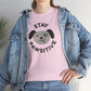 Stay Pawsitive, Dog Lover's Cotton T-Shirt