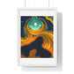 Approaching the Event Horizon, Abstract Art 'Designed by AI' Framed Print