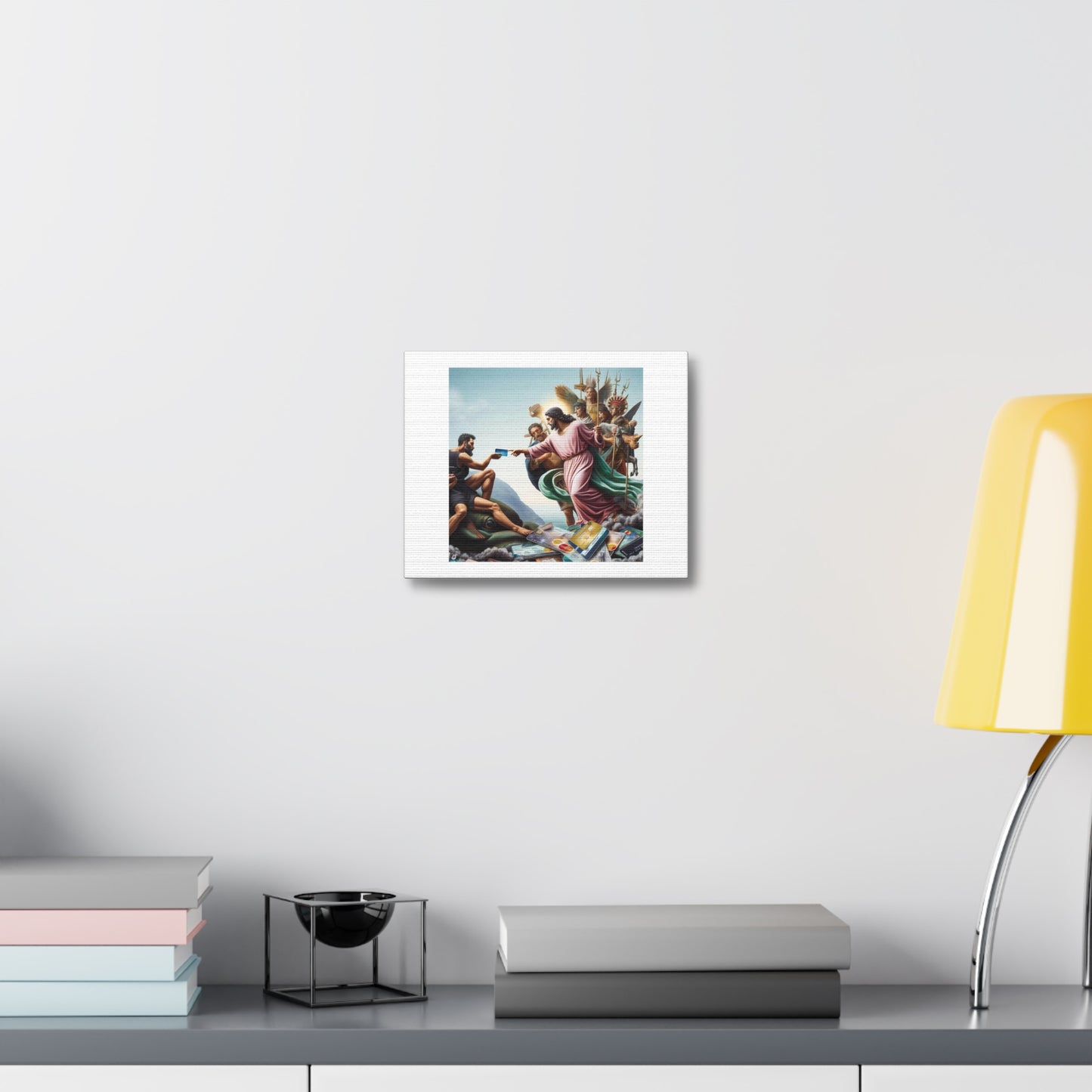 Disputes About Credit Card Use Are One of the Main Causes of Death in Southern Italy 'Designed by AI' Art Print on Canvas