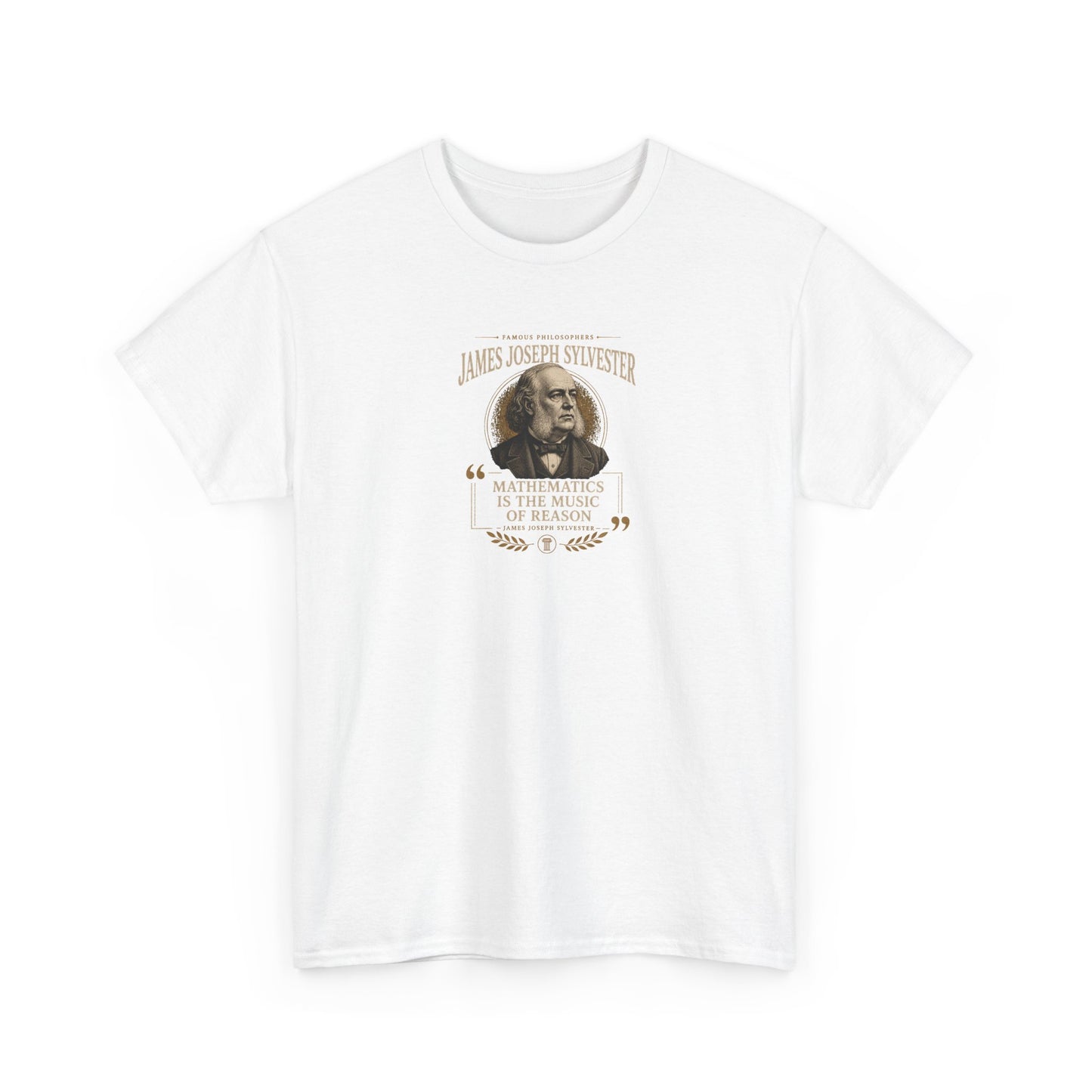 James Joseph Sylvester on Mathematics and Divine Order, Philosophy Tribute T-Shirt