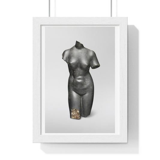 Basalt Statue of Aphrodite (circa AD 50-150) from the Original, Framed Art Print