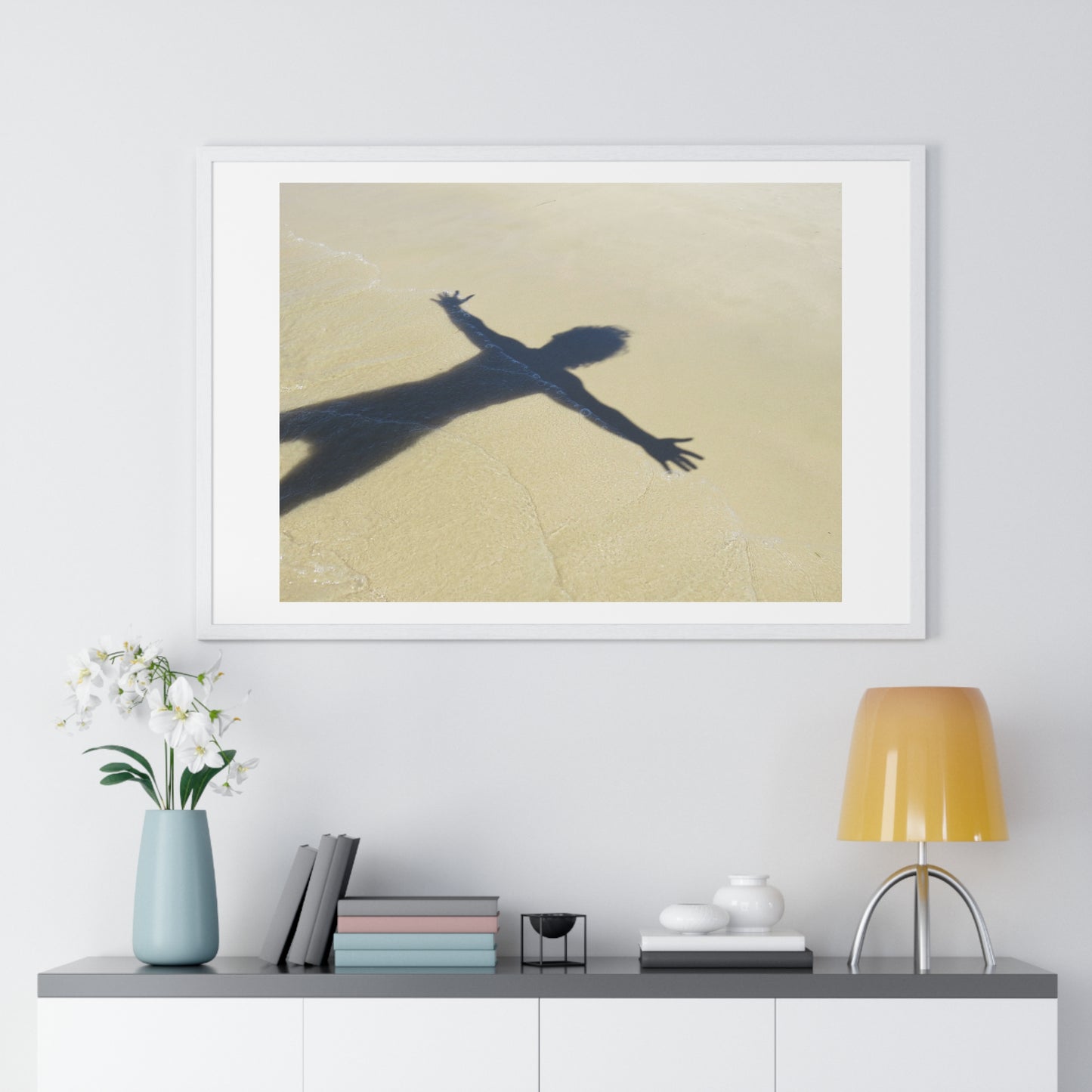 'My Shadow and Me' Photographic Portrait Art, Framed Print