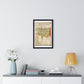 Antique Map of Lower Egypt (circa 1607) from the Original Sir Walter Raleigh Manuscript, Framed Print