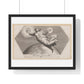 God Schept de Zon en de Maan (1626) by Francesco Villamena and Rafaël, from the Original, Framed Art Print