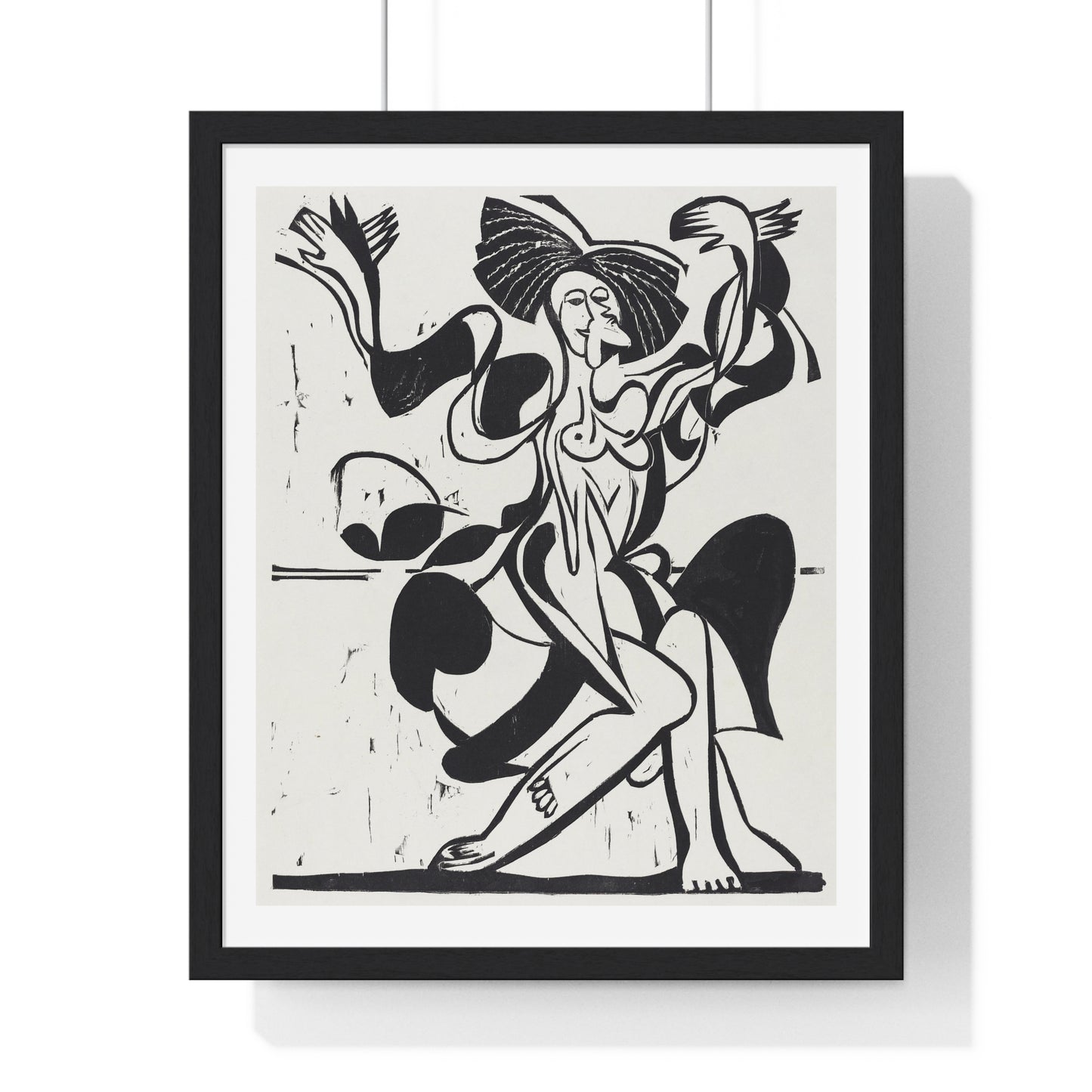 Mary Wigman's Dance (1933) by Ernst Ludwig Kirchner, from the Original, Framed Art Print