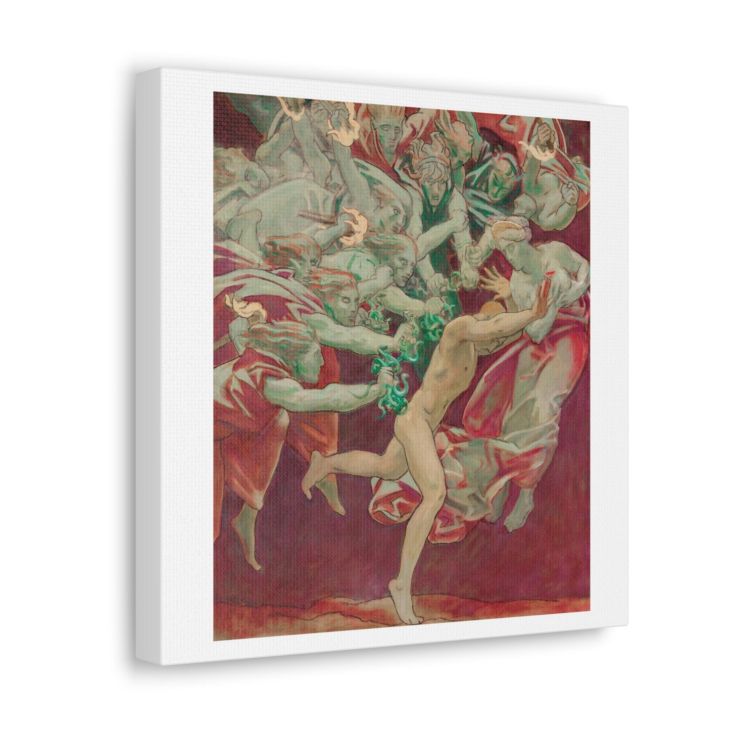 Study for the Museum of Fine Arts, Boston 'Murals: Orestes and the Furies' (1920–1921) by John Singer Sargent, Canvas Art Print from the Original