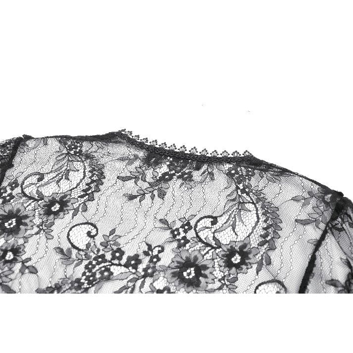 Dark In Love Gothic Lace Bell-Sleeve Cape