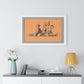 Uruguayan Photo Collage, Three People Holding Oars, Sitting on a Large Fish (circa 1875) Framed Art Print