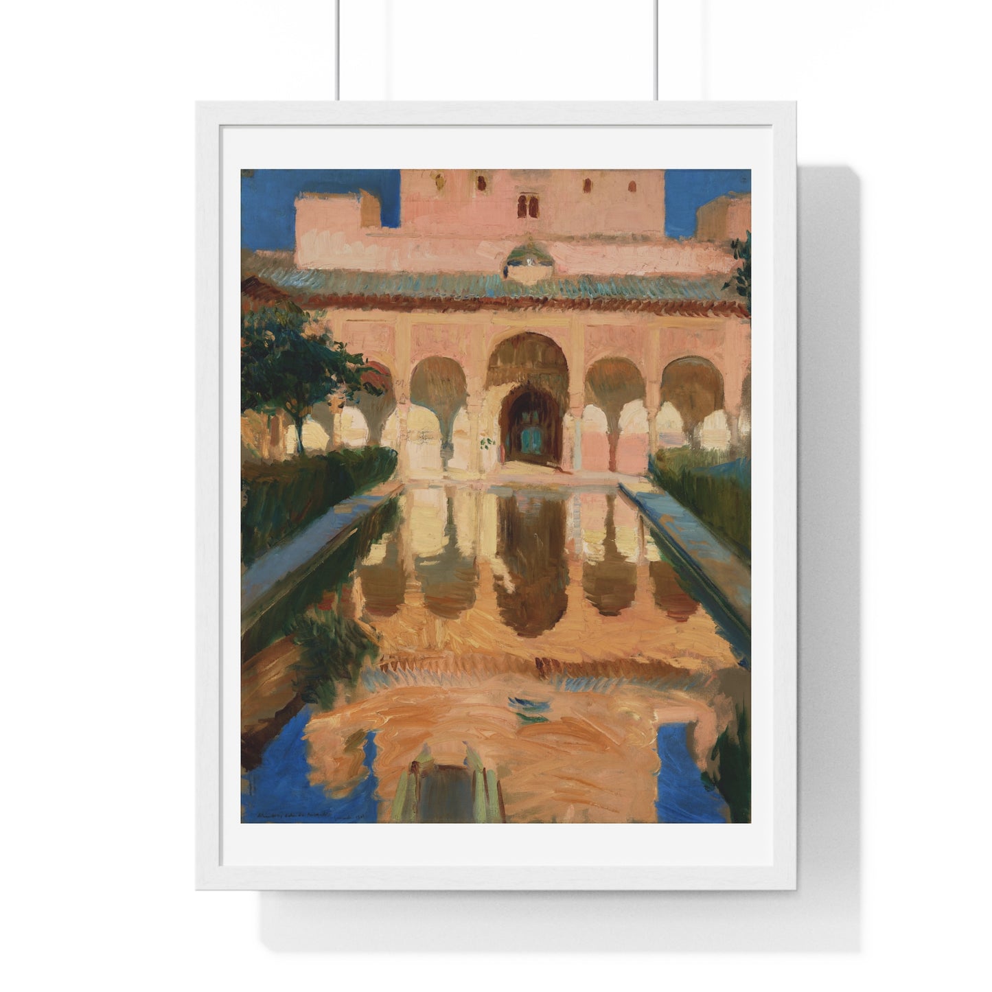 Hall of the Ambassadors, Alhambra, Granada (1909) by Joaquín Sorolla y Bastida, from the Original, Framed Print