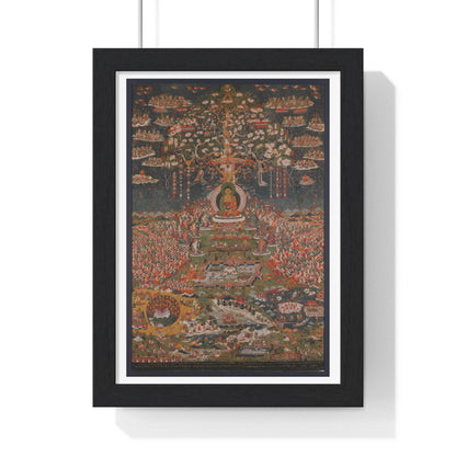 Amitabha or Infinite Light, the Buddha of the Western Pure Land 'Sukhavati' (circa 1700) Tibet, from the Original, Framed Art Print