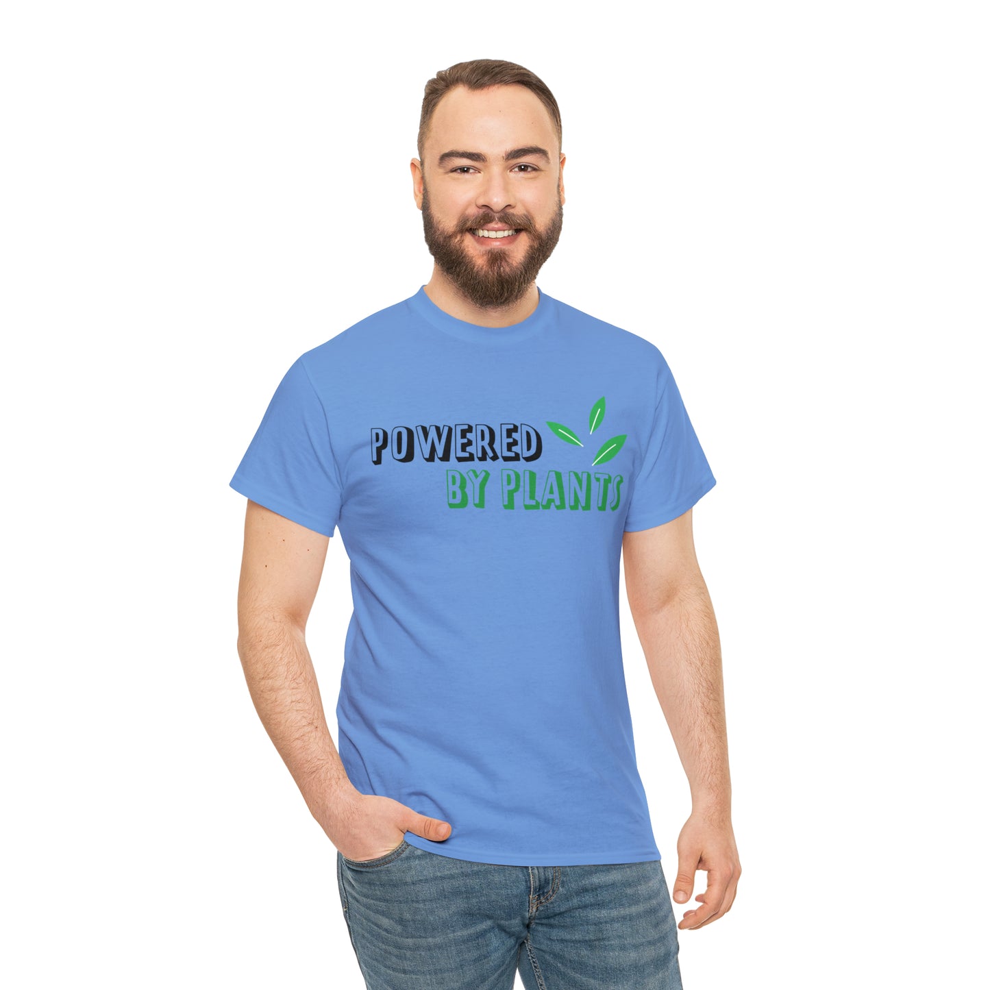 Powered By Plants Vegan T-Shirt Inspirational Unisex