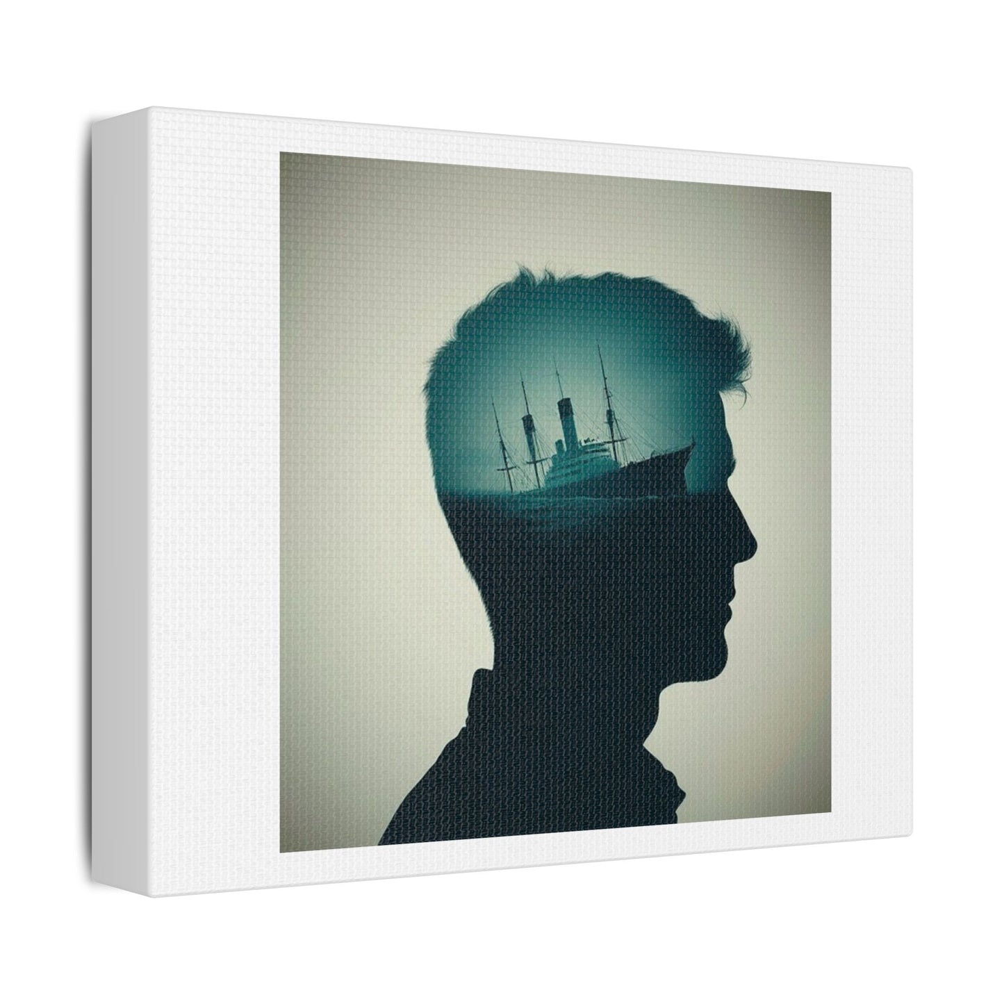 A Mind Cast Adrift, Abstract Art 'Designed by AI', Print on Canvas