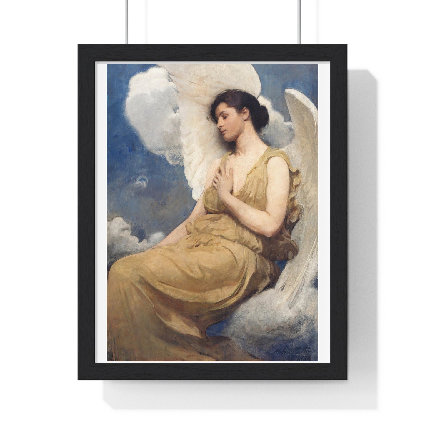 Winged Figure (1889) by Abbott Handerson Thayer, from the Original, Framed Art Print