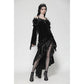 Dark in Love Kaia Midnight Mystique Velvet Ruffle Off-Shoulder Mermaid Dress