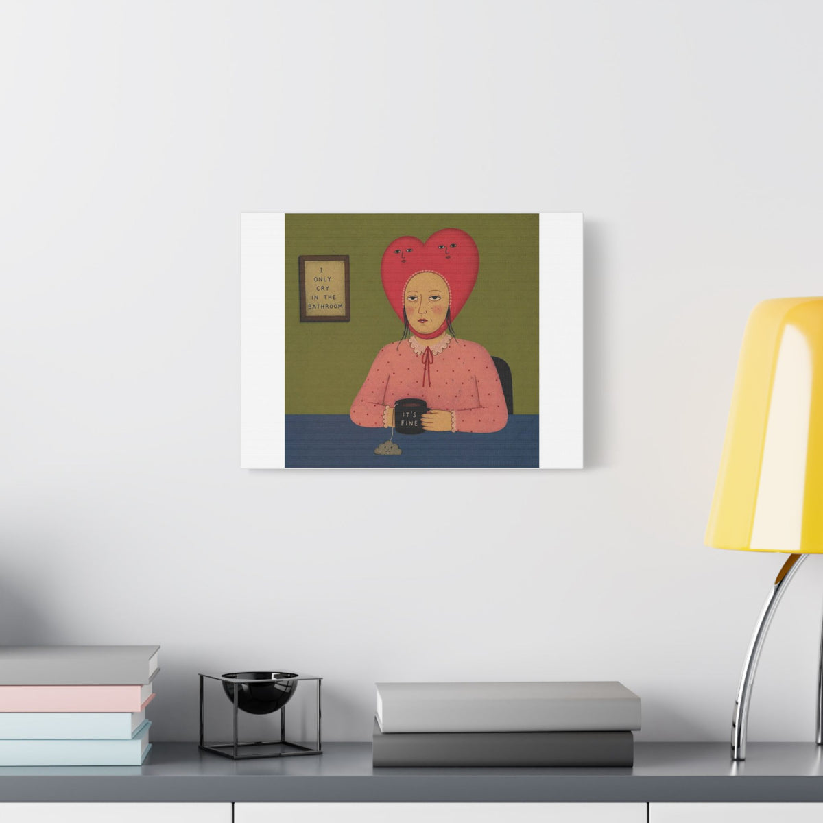 It's Fine VII, Cartoon Art Print on Canvas