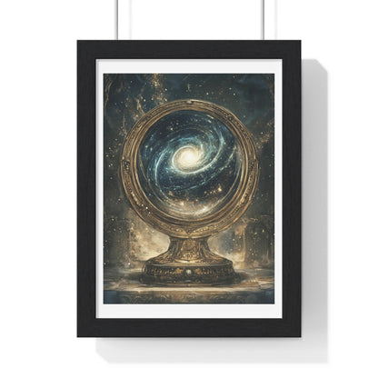 Galactic View, Abstract Art 'Designed by AI', Framed Print