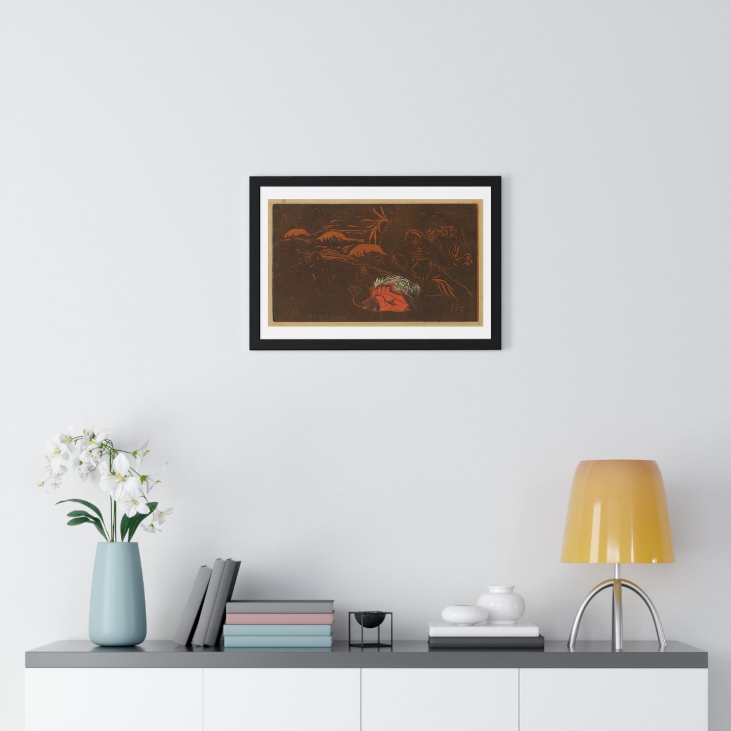 The Universe is Created (circa 1894) by Paul Gauguin and Louis Roy, Framed Art Print