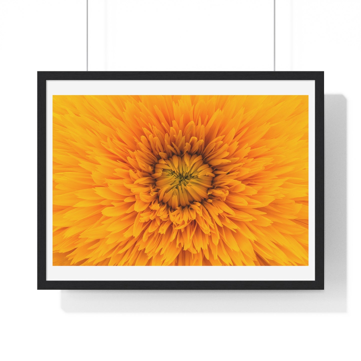 Vibrant Yellow Flower Relaxing Large Wall Art, Framed Print