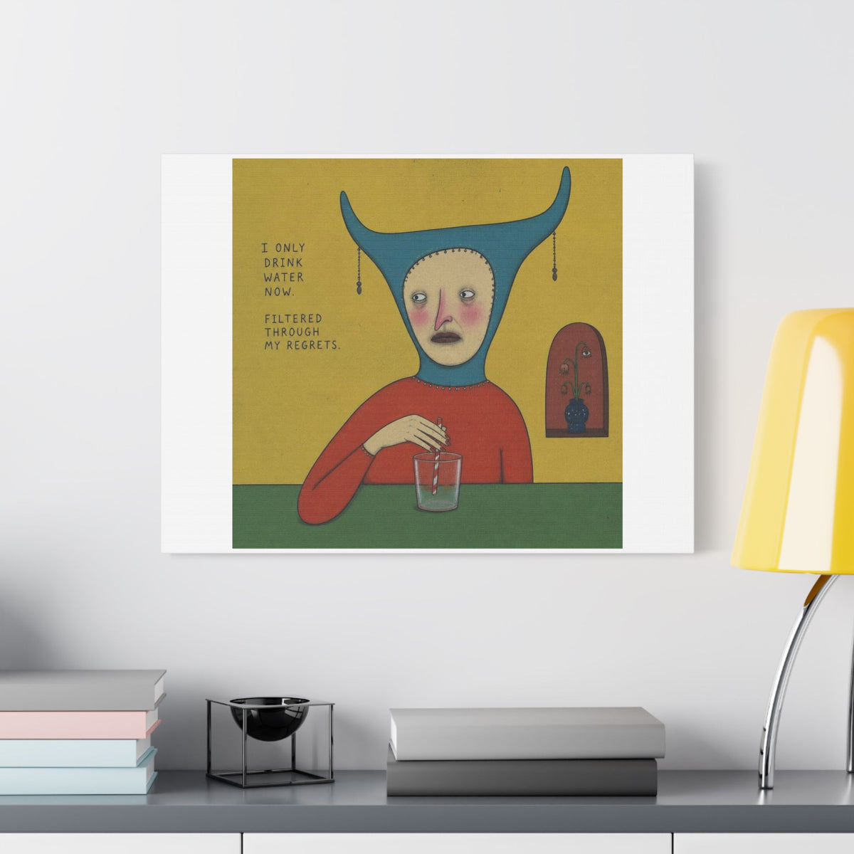 It's Fine VI, Cartoon Art Print on Canvas