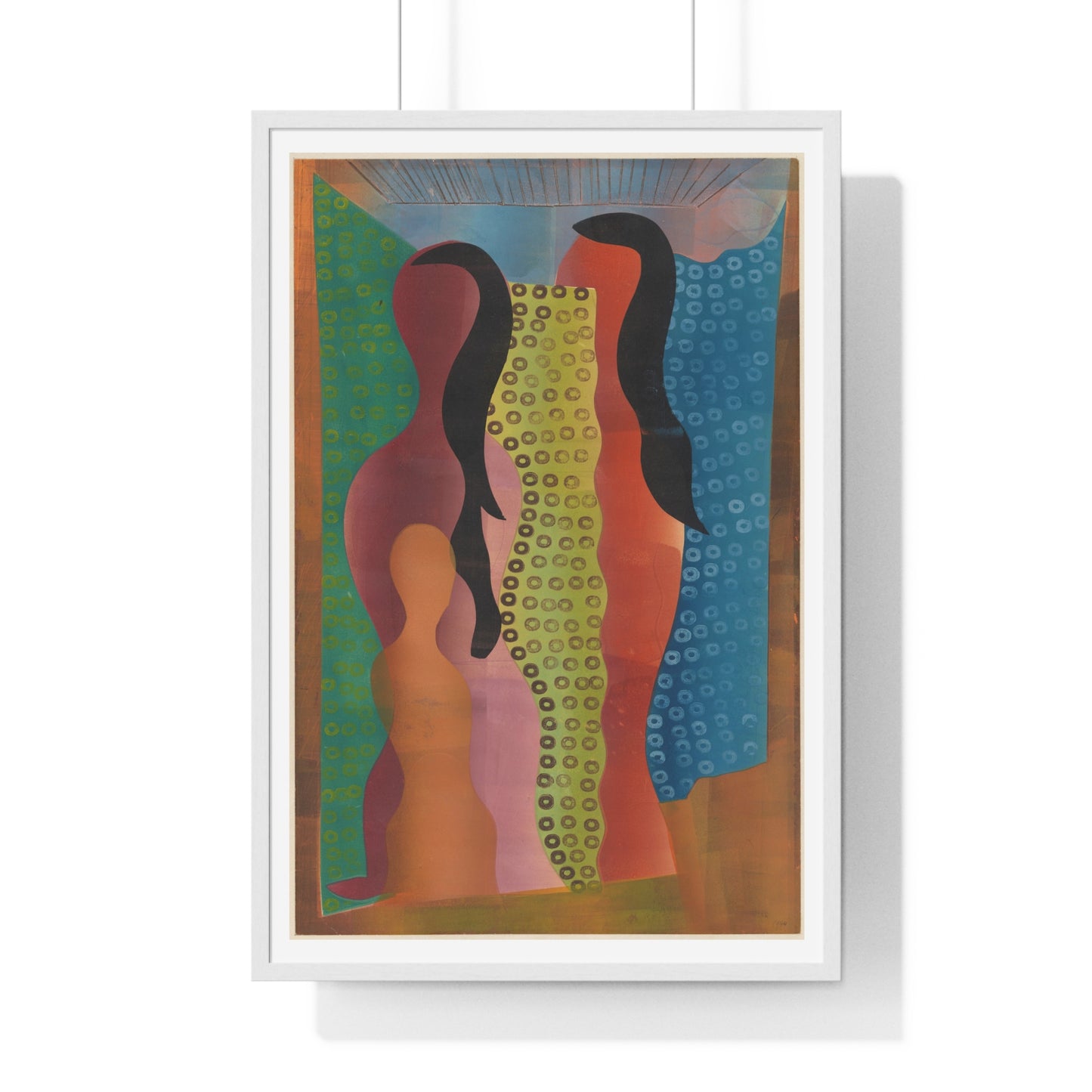 Compositie met Figuren (1944) by Hendrik Nicolaas Werkman, from the Original, Framed Art Print