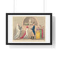 Modern Marriage a La Mode, Sweet Fruits of the Third Honey Moon (1796) from the Original, Framed Art Print