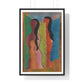 Compositie met Figuren (1944) by Hendrik Nicolaas Werkman, from the Original, Framed Art Print