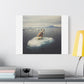 Arctic Adventure Dog, Surrealist Stretched Canvas Wall Art