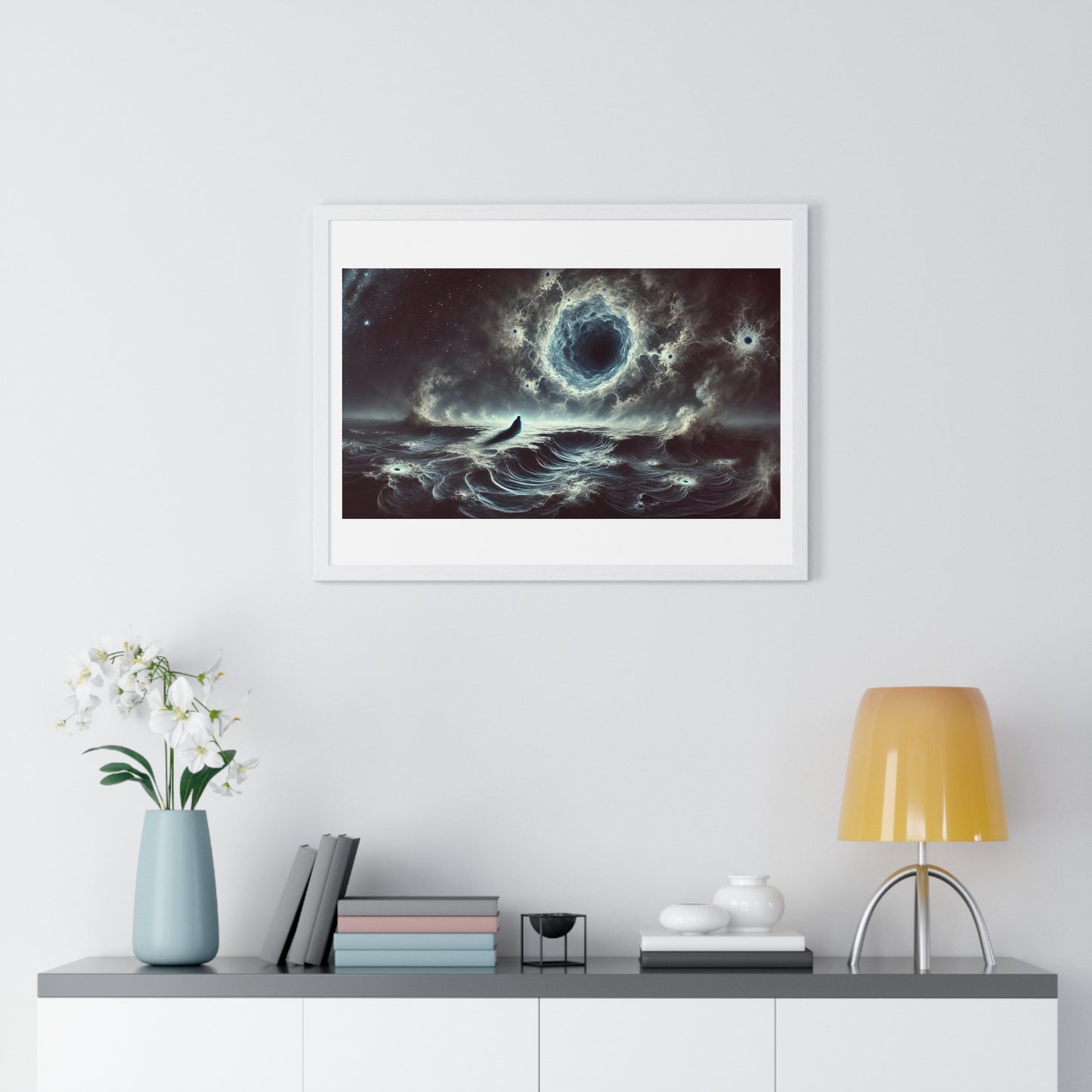 Dirge of the Abyss 'Designed by AI' Framed Art Print