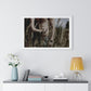 Shirtless Man with Woman, Photographer Unknown, from the Original, Framed Print