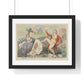 Symptoms of Love in High Life (1796) by Isaac Cruikshank, from the Original, Framed Art Print