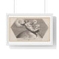 God Schept de Zon en de Maan (1626) by Francesco Villamena and Rafaël, from the Original, Framed Art Print