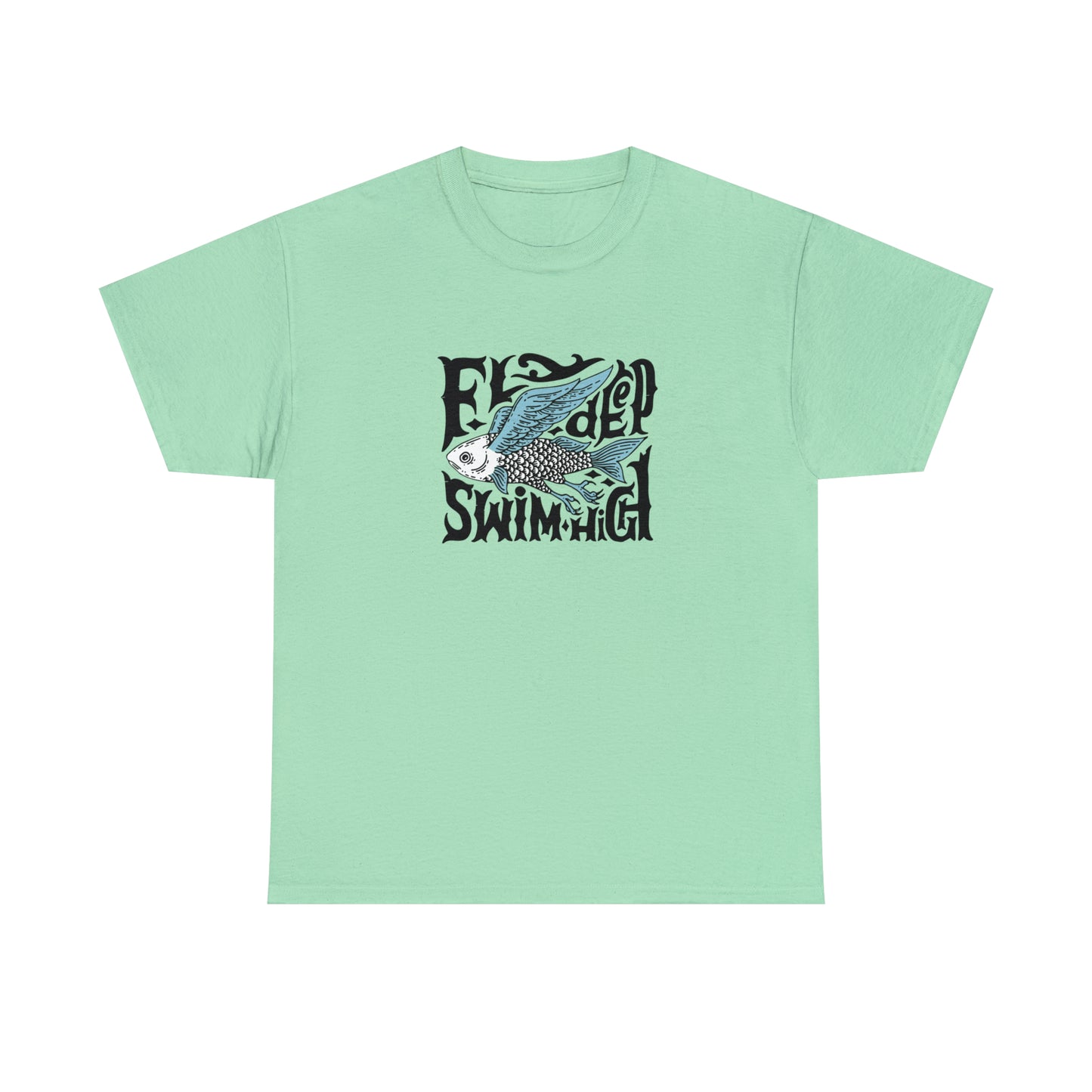 Fly High, Swim Deep, Flying Fish T-Shirt